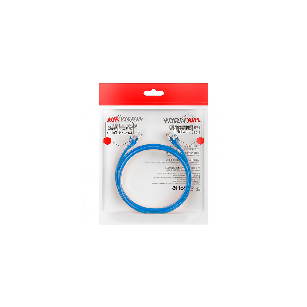 Cable de Parcheo (Patch Cord) / UTP / Cat. 6 (24 AWG) / 1 Metro / Color Azul / Ideal para PoE+ / Interior 1 Cable de Parcheo (Patch Cord) / UTP / Cat. 6 (24 AWG) / 1 Metro / Color Azul / Ideal para PoE+ / Interior