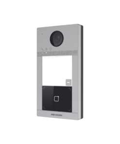 Videoportero IP PoE Estandar (IP65 + IK08) con Llamada y apertura desde APP Hik-Connect / Soporta 1 Departamento y hasta 6 Monitores / Apertura con tarjeta / Soporta 2 puertas 6 Globaltecnoly DSKV8113WME1C LAT DER l