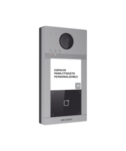 Videoportero IP PoE Estandar (IP65 + IK08) con Llamada y apertura desde APP Hik-Connect / Soporta 1 Departamento y hasta 6 Monitores / Apertura con tarjeta / Soporta 2 puertas 5 Globaltecnoly DSKV8113WME1C LAT IZQ l