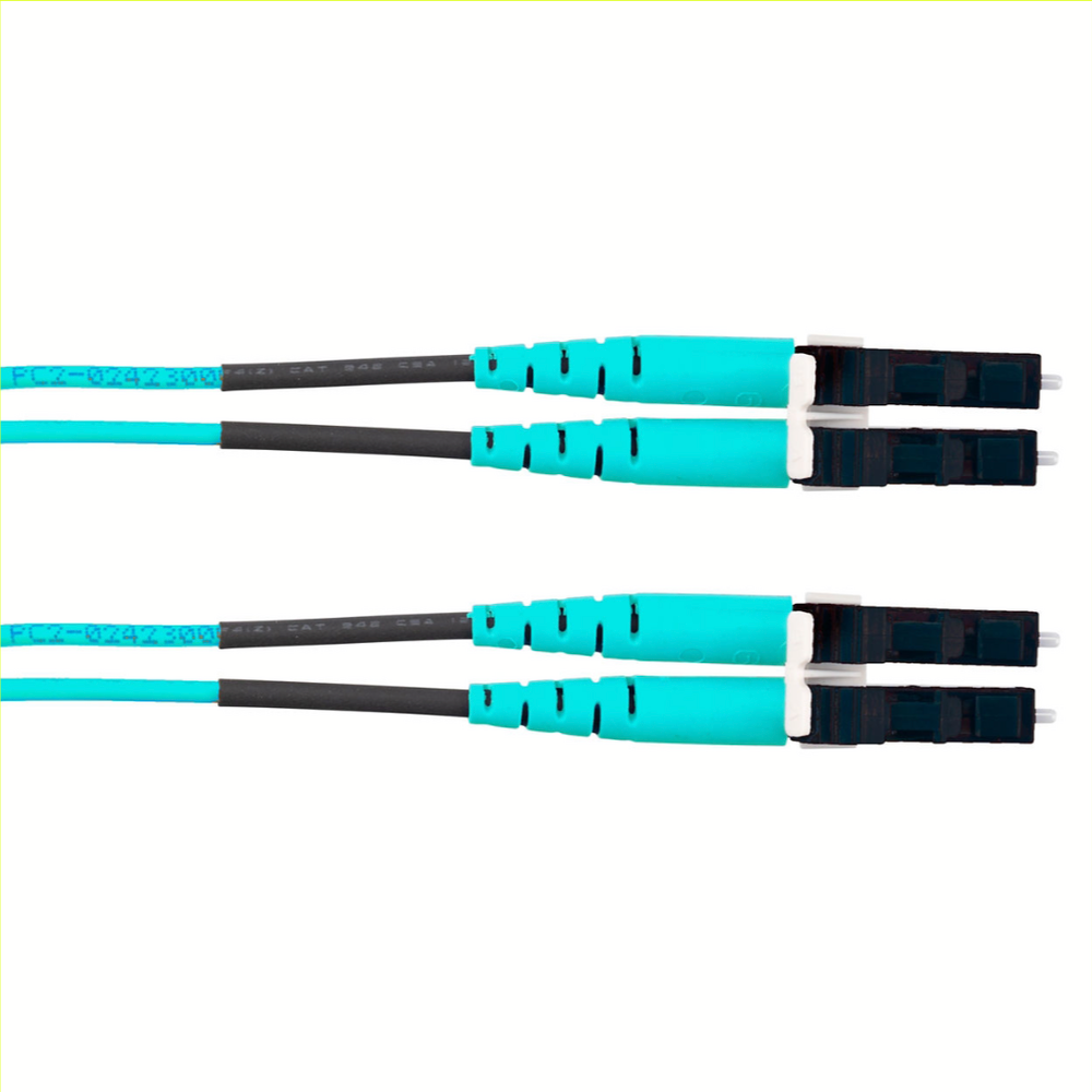 Jumper de Fibra Optica Multimodo 50/125 OM4, LC-LC Duplex, LSZH, Color Aqua, 3 Metros 1 Jumper de Fibra Optica Multimodo 50/125 OM4, LC-LC Duplex, LSZH, Color Aqua, 3 Metros