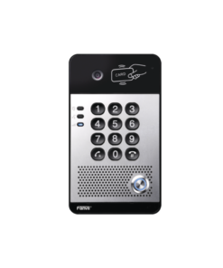 Alternative view of Vídeo Portero IP con 2 líneas SIP, cámara HD, relevador integrado, teclado numérico y lectora de tarjetas RFID para control de acceso, PoE