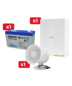 Kit de Alarma DSPHA64LP / Sirena / Batería de Respaldo