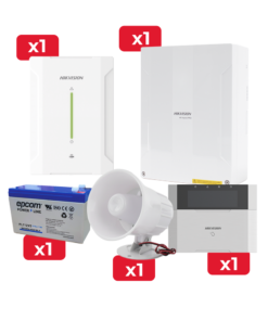 Kit de Alarma DSPHA64LP / Teclado / Sirena / Expansor de Zonas Inalámbricas / Batería de Respaldo