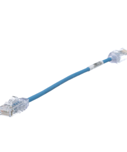 Cable de Parcheo TX6, UTP Cat6, Diámetro Reducido (28AWG), Color Azul, 8in (20.2cm)