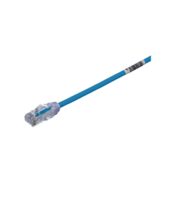 Cable de Parcheo UTP Cat6A, CM/LSZH, Diámetro Reducido (28AWG), Color Azul, 2 metros