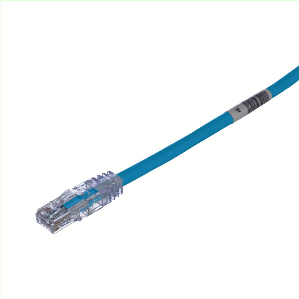 Cable de Parcheo UTP Cat6A, CM/LSZH, Diámetro Reducido (28AWG), Color Azul, 7 metros 1 Cable de Parcheo UTP Cat6A, CM/LSZH, Diámetro Reducido (28AWG), Color Azul, 7 metros