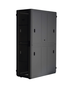 Gabinete FlexFusion™ XGL (Light) para Centros de Datos, 42 UR, 800 mm de Ancho, 1200 mm de Profundidad, Fabricado en Acero, Color Negro