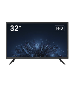 Monitor LED 32" Ultra-Brillante Full HD con Altavoces Potentes, Ángulo de Visión 178° y Entradas HDMI-VGA / Funcionamiento 24/7 y Montaje VESA (100 X 100) / Calibración Inteligente de Imagen