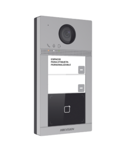 Alternative view of Videoportero IP (IP65 + IK08) con Llamada y apertura desde APP Hik-Connect / Soporta 2 Departamentos / PoE Estandar / Interfaz WEB para configuración / 2 puertas
