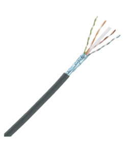 Bobina de Cable Planta Externa con Gel, de 4 pares, Cat6A, UTP, Color Negro, 305m