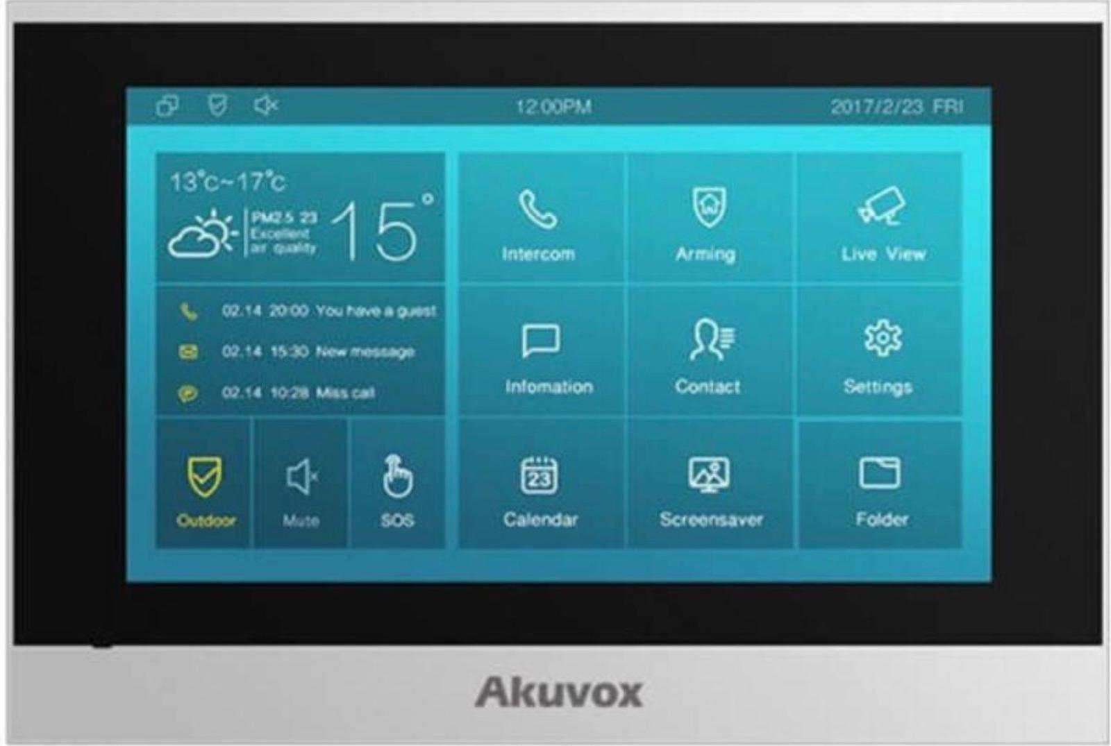 Monitor Linux de 7 Pulgada para interior / Intercom SIP / Compatible con cualquier frente de calle AKUVOX / WIFI 1 Monitor Linux de 7 Pulgada para interior / Intercom SIP / Compatible con cualquier frente de calle AKUVOX / WIFI