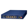 Switch PoE solar de 5 puertos con PoE+ 802.3at, 1 puerto SFP 1000X y pantalla LCD 6 Globaltecnoly BSP115PV15A l