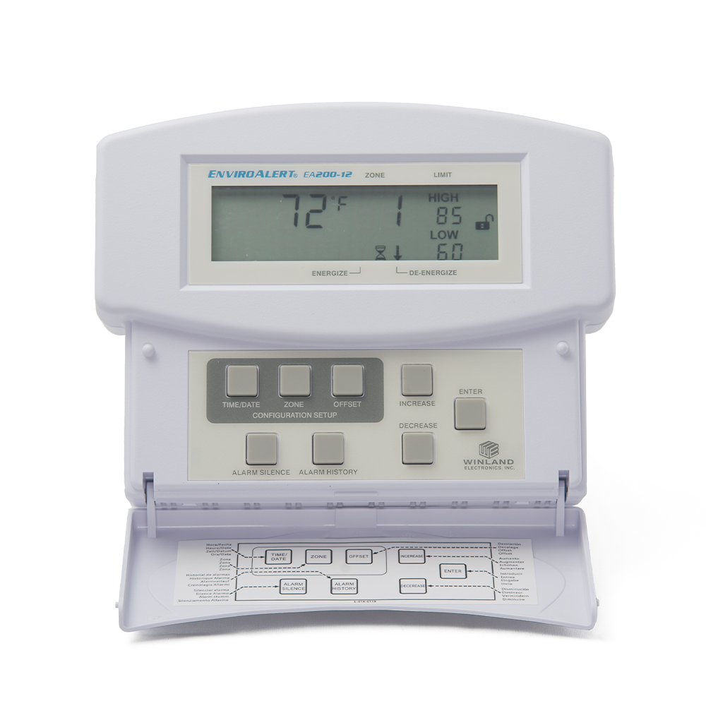 Detector de temperatura y humedad, capacidad 2 zonas, incluye una zona con sensor de temperatura y 1 zona libre 1 Detector de temperatura y humedad, capacidad 2 zonas, incluye una zona con sensor de temperatura y 1 zona libre