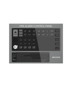 Panel de Control de Alarma contra Incendios Convencional / 4 Zonas / 32 Dispositivos por Zona / Comunicación RS485 / Ethernet / 85 dB Buzzer / Metal / Incluye 2 Baterías de 12V 2.2AH