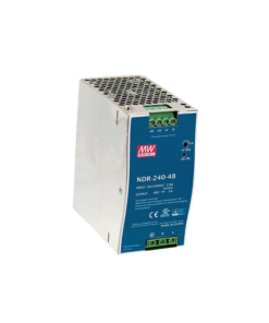 Fuente de Poder Industrial de 240W, salida 48Vcd, 5A, para montaje Riel Din