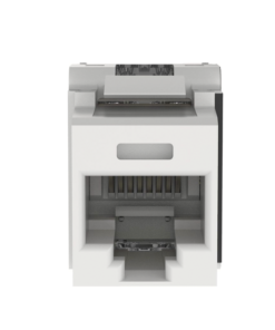 Alternative view of Conector Jack Estilo 110 (de Impacto), Tipo Keystone, Categoría 6A, de 8 posiciones y 8 cables, Color Blanco