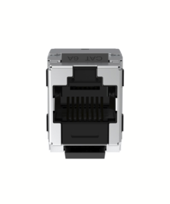 Paquete de 100 unidades del Jack Cat 6A blindado keystone color negro