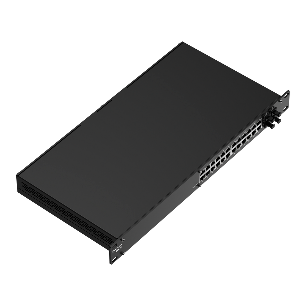 Switch Industrial Administrado L2+, 24 Puertos Gigabit Ethernet, 4 Puertos SFP, Ancho de Banda 56 Gbps, IP30, Rack Mount, PROFINET Opcional, TSWOS 1 Switch Industrial Administrado L2+, 24 Puertos Gigabit Ethernet, 4 Puertos SFP, Ancho de Banda 56 Gbps, IP30, Rack Mount, PROFINET Opcional, TSWOS