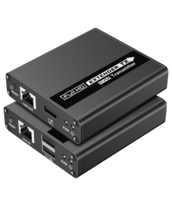 Kit extensor KVM (HDMI y USB) | 40m a 4k@30Hz | 70m a 1080P@60Hz | Cat 6, 6a y 7 | CERO LATENCIA | HDR | Salida Loop | Salida de audio de 3.5mm