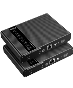 Kit extensor KVM (HDMI y USB) hasta 70 metros / Resolución 4K @ 60 Hz/ Cat 6, 6a y 7 / CERO LATENCIA / HDR10 / Salida Loop / IR bidireccional / Uso 24/7 / Transmite el Video y Controla tu DVR vía USB a distancia.