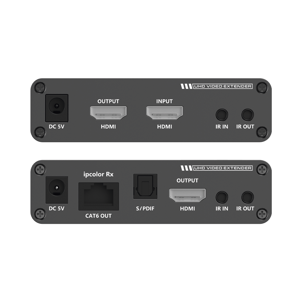 Kit Extensor HDMI hasta 70 metros / HDR10 / 4K @ 60 Hz/ Cat 6, 6a y 7 / CERO LATENCIA / Salida Loop / IR bidireccional / Puerto S/PDIF / Soporta ARC 1 Kit Extensor HDMI hasta 70 metros / HDR10 / 4K @ 60 Hz/ Cat 6, 6a y 7 / CERO LATENCIA / Salida Loop / IR bidireccional / Puerto S/PDIF / Soporta ARC