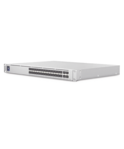 UniFi Switch PRO Aggregation Capa 3 para fibra óptica con 28 puertos SFP+ (10G) y 4 puertos SFP28 (25G), pantalla informativa