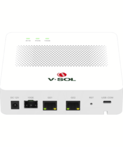 Mini OLT de 1 puerto GPON con 3 puertos Uplink (2 puertos Gigabit Ethernet + 1 puerto SFP/SFP+) , hasta 64 ONT/ONU