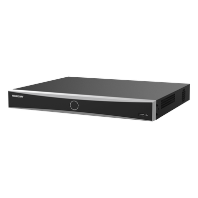 NVR 12 Megapixel (4K) / 16 Canales IP / 16 Puertos PoE+ (10/100 Mbps) / Reconocimiento Facial / AcuSense / 2 Bahías para HDD de 16 TB / HDMI 4K / Alarmas I/O 1 NVR 12 Megapixel (4K) / 16 Canales IP / 16 Puertos PoE+ (10/100 Mbps) / Reconocimiento Facial / AcuSense / 2 Bahías para HDD de 16 TB / HDMI 4K / Alarmas I/O