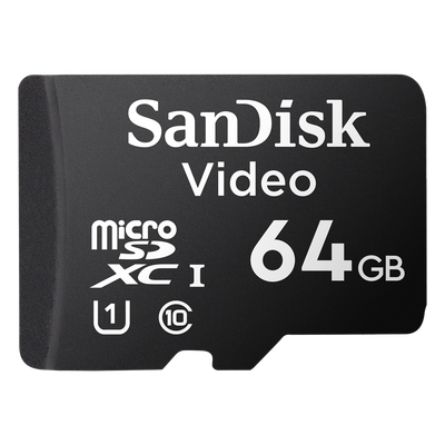Micro SD Optimizada Para Videovigilancia / 64GB / ULTRA SDXC UHS-I/ CLASS 10 MSD / Sandisk