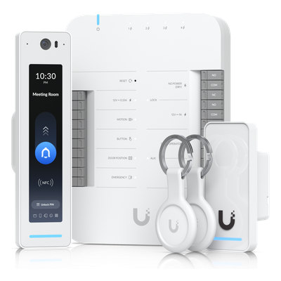 Kit de Acceso Ubiquiti UniFi / Control de Entrada y Salida / G3 Starter Kit Pro / PoE++ / IP55 / Touch Pass / Certificaciones UL 294 y NDAA 1 Kit de Acceso Ubiquiti UniFi / Control de Entrada y Salida / G3 Starter Kit Pro / PoE++ / IP55 / Touch Pass / Certificaciones UL 294 y NDAA
