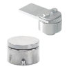 (85M + 87M) Kit de Bisagra Superior con Rodamiento y Placa / Capacidad 450 Kg / Acabado Galvanizado 2 Globaltecnoly portada 0S400 43