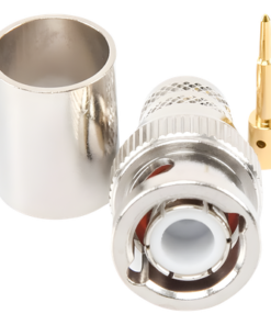 Conector BNC Macho de Anillo Plegable para RG-8/U, LMR-400, 9913, CNT-400, Níquel/ Oro/ Teflón. 6 Conector BNC Macho de Anillo Plegable para RG-8/U, LMR-400, 9913, CNT-400, Níquel/ Oro/ Teflón. - Imagen 2