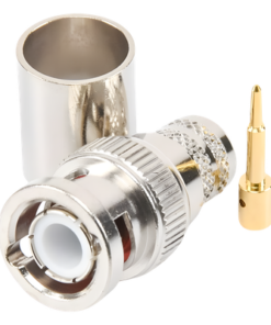 Conector BNC Macho de Anillo Plegable para RG-8/U, LMR-400, 9913, CNT-400, Níquel/ Oro/ Teflón. 7 Conector BNC Macho de Anillo Plegable para RG-8/U, LMR-400, 9913, CNT-400, Níquel/ Oro/ Teflón. - Imagen 3