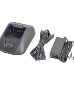 Cargador rápido de escritorio para baterías KNB-24LS, KNB-25A, KNB-26N, KNB-35L, KNB-40L, KNB-40LCV, KNB-55L, KNB-57L, KNB-79LCM.