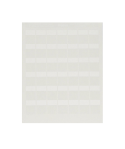 Paquete de Hojas con 2500 Etiquetas de Identificación Auto-laminadas para Impresora Láser/Inyección de Tinta, para Cables de 4.1 a 8.1 mm de Diámetro (10 - 6 AWG), Color Blanco