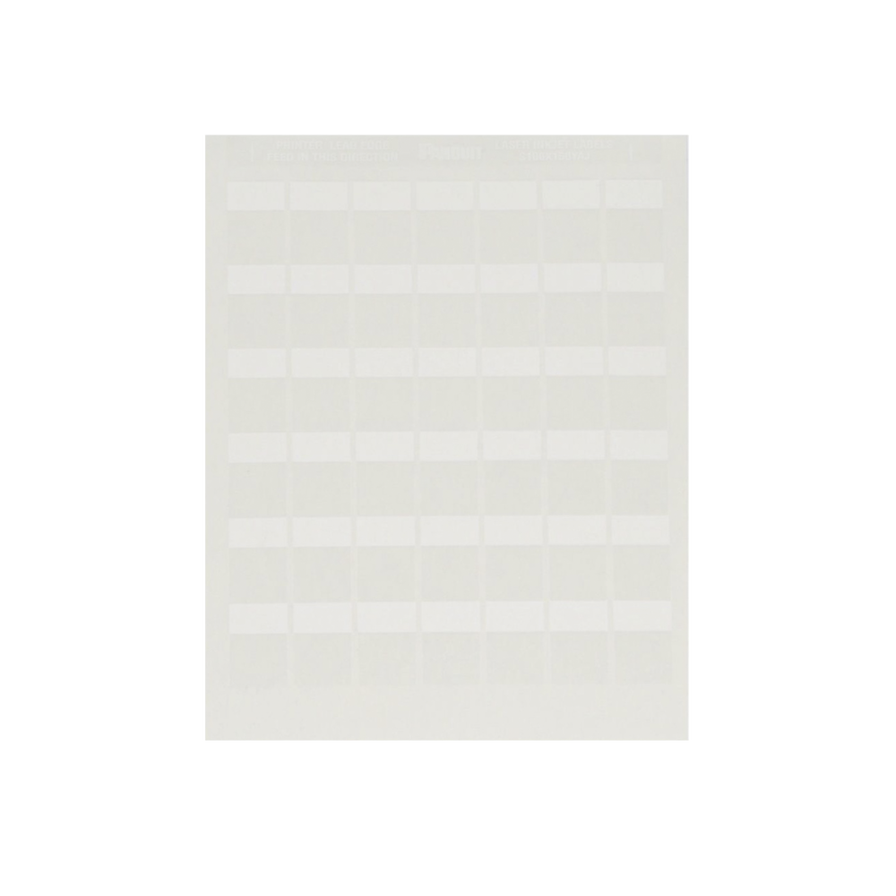 Paquete de Hojas con 2500 Etiquetas de Identificación Auto-laminadas para Impresora Láser/Inyección de Tinta, para Cables de 4.1 a 8.1 mm de Diámetro (10 - 6 AWG), Color Blanco 1 Paquete de Hojas con 2500 Etiquetas de Identificación Auto-laminadas para Impresora Láser/Inyección de Tinta, para Cables de 4.1 a 8.1 mm de Diámetro (10 - 6 AWG), Color Blanco
