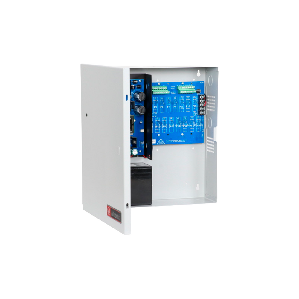 Fuente de Poder / Cargador 12VDC / 10A / 115VAC / 50-60Hz / 16 Salidas / Protección Por Fusibles / Compatibles con Baterías SLA-Gel 1 Fuente de Poder / Cargador 12VDC / 10A / 115VAC / 50-60Hz / 16 Salidas / Protección Por Fusibles / Compatibles con Baterías SLA-Gel