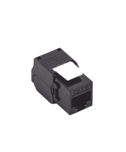 Módulo Jack Keystone Cat6 (toolless), con terminación en ángulo 180 º Color Negro, Compatible con Faceplate y Patchpanel Linkedpro