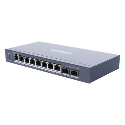 Switch Gigabit PoE+ / Administrable / 8 puertos 10/100/1000 Mbps PoE+ / 2 puertos SFP / configuración remota desde Hik-ProConnect / PoE hasta 250 metros / 110 W 2 Switch Gigabit PoE+ / Administrable / 8 puertos 10/100/1000 Mbps PoE+ / 2 puertos SFP / configuración remota desde Hik-ProConnect / PoE hasta 250 metros / 110 W - Imagen 2