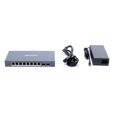 Switch Gigabit PoE+ / Administrable / 8 puertos 10/100/1000 Mbps PoE+ / 2 puertos SFP / configuración remota desde Hik-ProConnect / PoE hasta 250 metros / 110 W 5 Switch Gigabit PoE+ / Administrable / 8 puertos 10/100/1000 Mbps PoE+ / 2 puertos SFP / configuración remota desde Hik-ProConnect / PoE hasta 250 metros / 110 W - Imagen 5